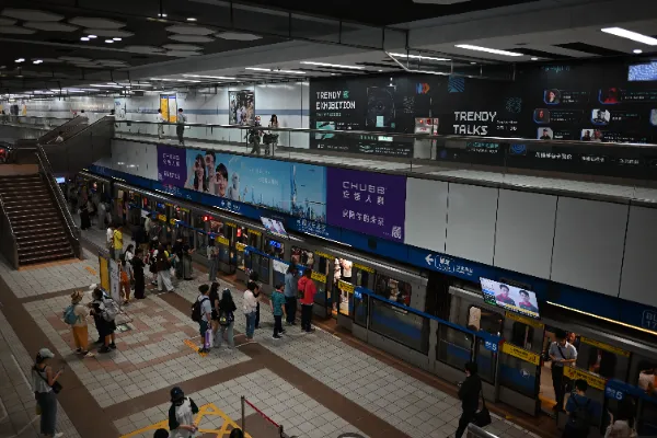 台湾の香水自販機に関する現地調査写真